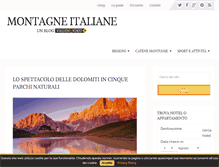 Tablet Screenshot of montagneitaliane.com